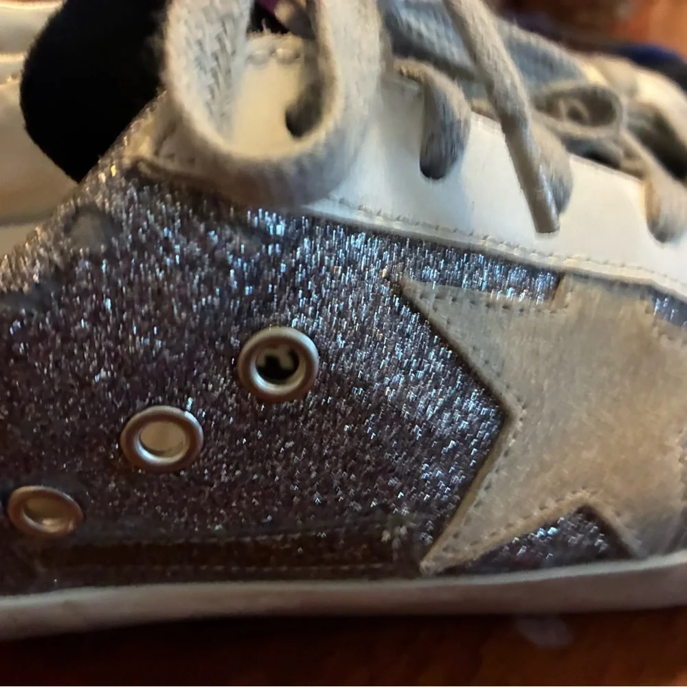 Golden Goose Superstar Sneakers with Glitter Accents - Picture 5 of 11